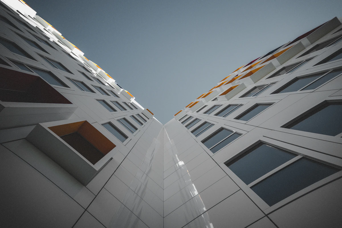 Modern construction site